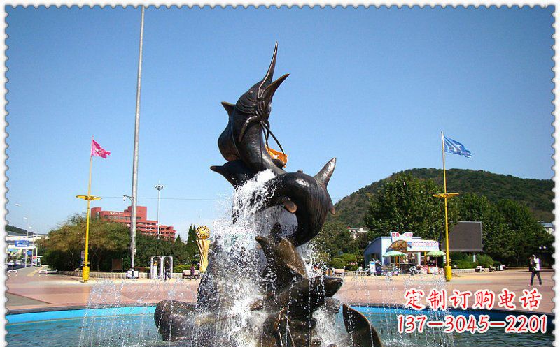 信阳铜雕喷泉,引领美观大气
