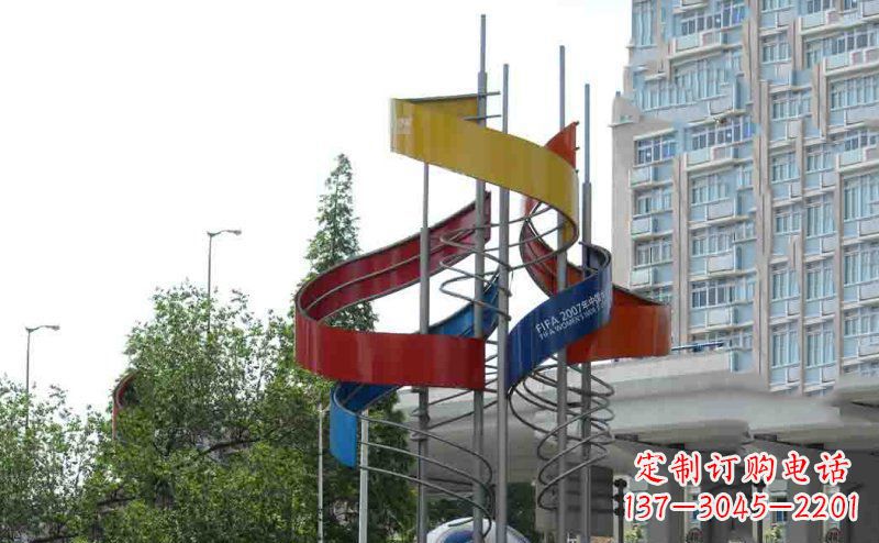 信阳中领雕塑:不锈钢足球雕塑