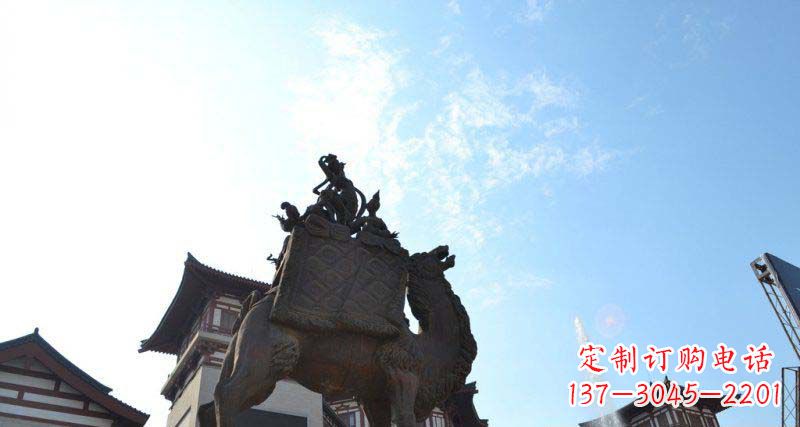 信阳山高水长的传说——大型骆驼景观铜雕