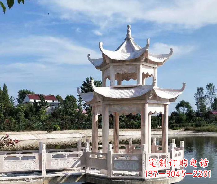 信阳中领雕塑精心打造的海边抒情凉亭雕塑,以海…