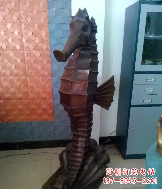 信阳海马铸铜动物雕塑,品质保证