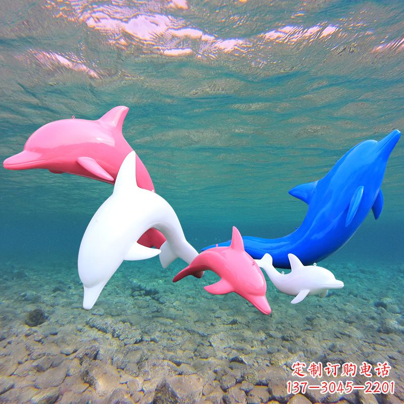 信阳海豚玻璃钢彩绘雕塑–彰显唯美与深情