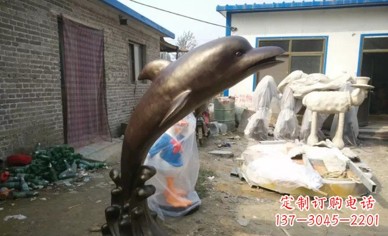 信阳海豚精美铜雕,给你不一样的视觉享受