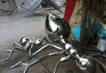 信阳中领雕塑|不锈钢蚂蚁雕塑