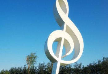 信阳不锈钢音符雕塑，把音乐之美立起来