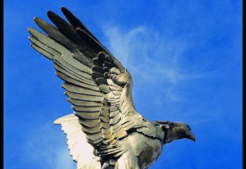 信阳展翅高飞的不锈钢雄鹰雕塑
