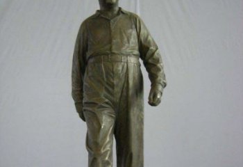 信阳中领雕塑：经典革命人物毛主席铜雕