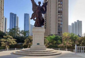 信阳中领雕塑：精致的女神铜雕