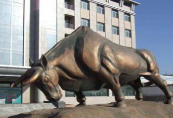 信阳拓荒牛铜雕塑——将历史传承到现代