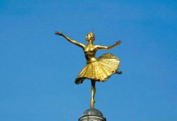 信阳精美手工跳芭蕾舞的西方女人铜雕