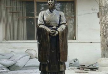 信阳扁鹊人物铜雕塑，高雅栩栩如生