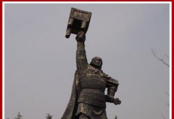 信阳铜雕威武将军雕塑，雕刻极致端庄风采