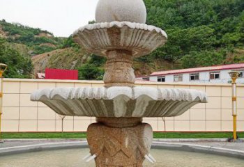 信阳中领雕塑海螺石雕喷泉精致装点室外空间