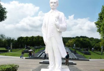 信阳爱迪生公园广场世界名人石雕塑