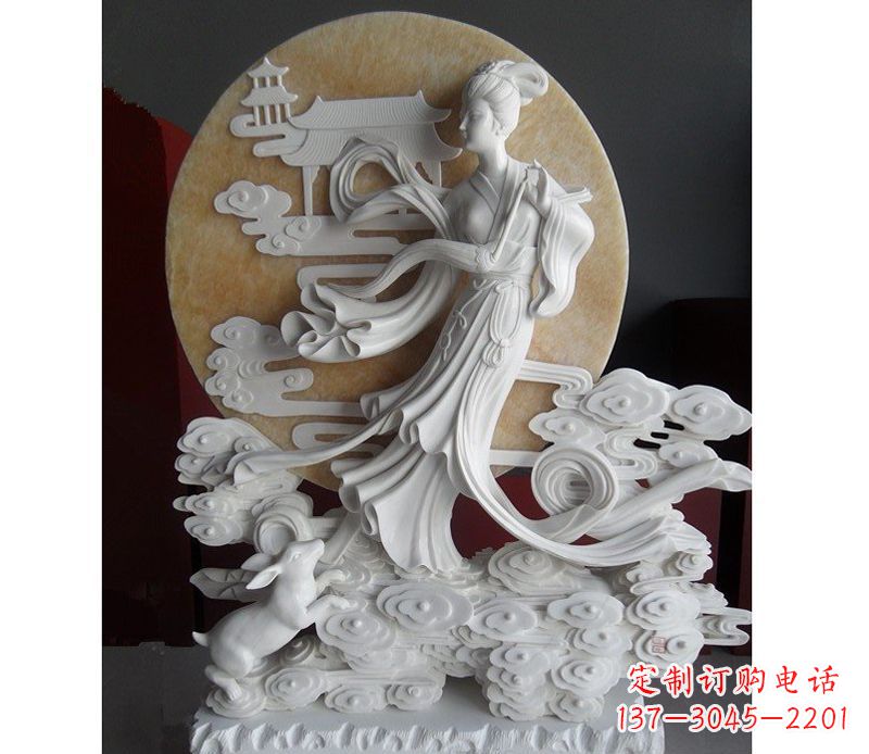 信阳汉白玉嫦娥雕塑