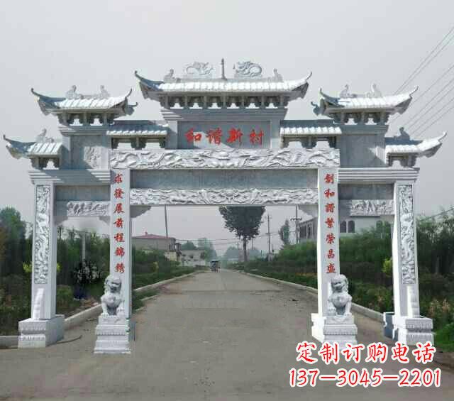 信阳领雕塑|高品质牌坊雕塑