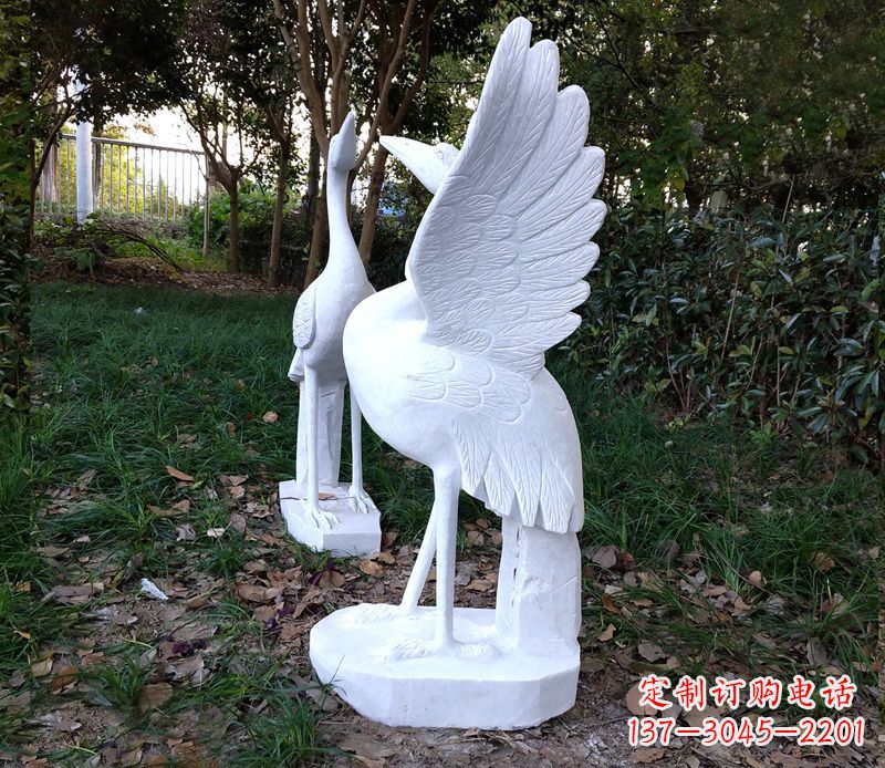 信阳艺术级典雅的丹顶鹤雕塑