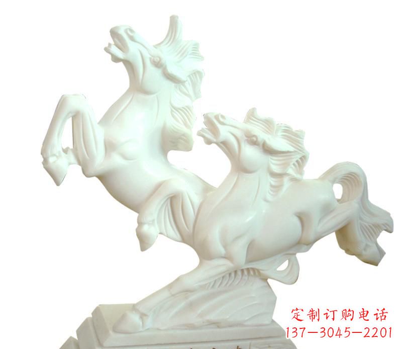 信阳汉白玉动物飞马雕塑