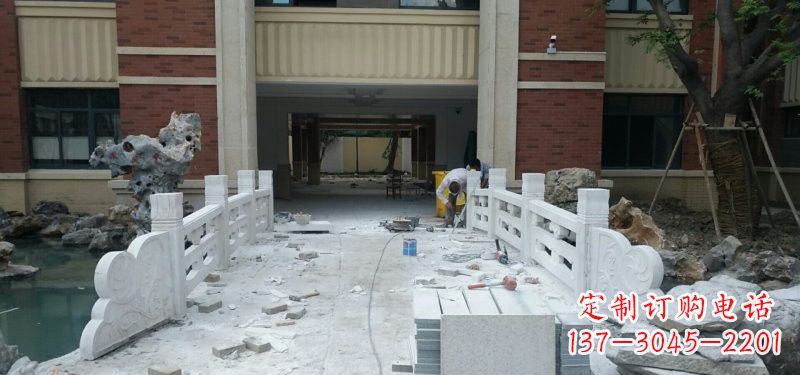 信阳汉白玉栏板安装雕塑