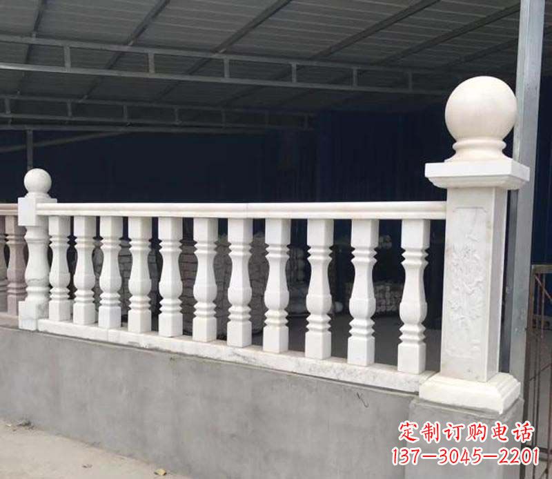 信阳中领雕塑,汉白玉栏杆景观雕塑定制