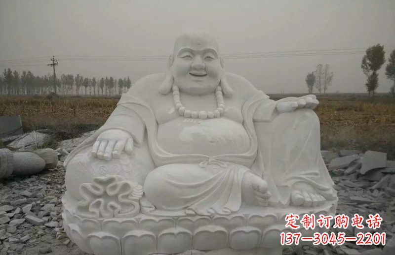 信阳质感非凡的汉白玉弥勒佛雕塑