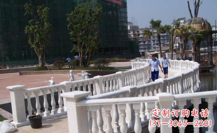 信阳美轮美奂的汉白玉欧式栏杆雕塑