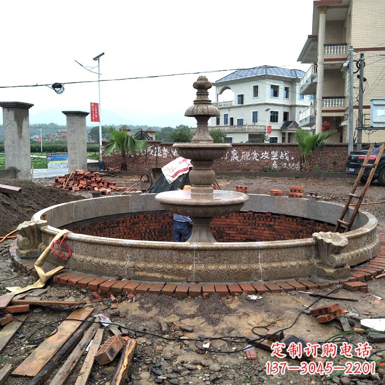 信阳汉白玉喷泉石雕