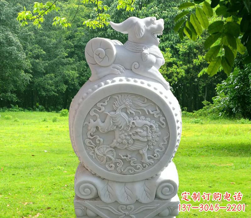 信阳中领雕塑貔貅抱鼓石雕塑