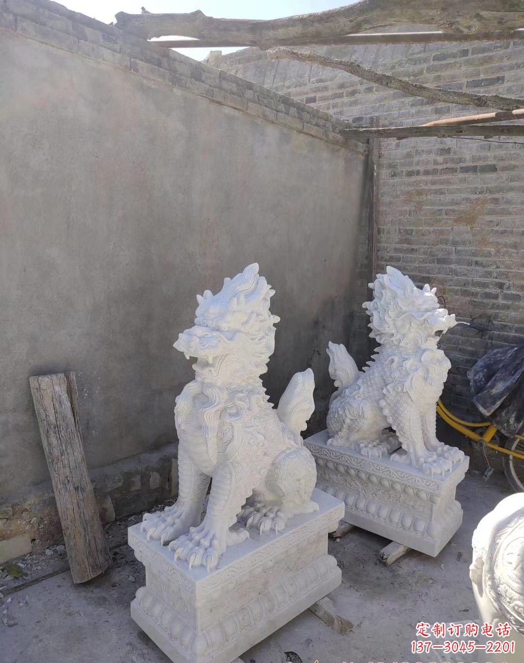 信阳汉白玉麒麟雕塑