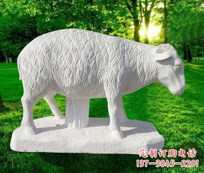信阳高精度玉雕山羊石雕