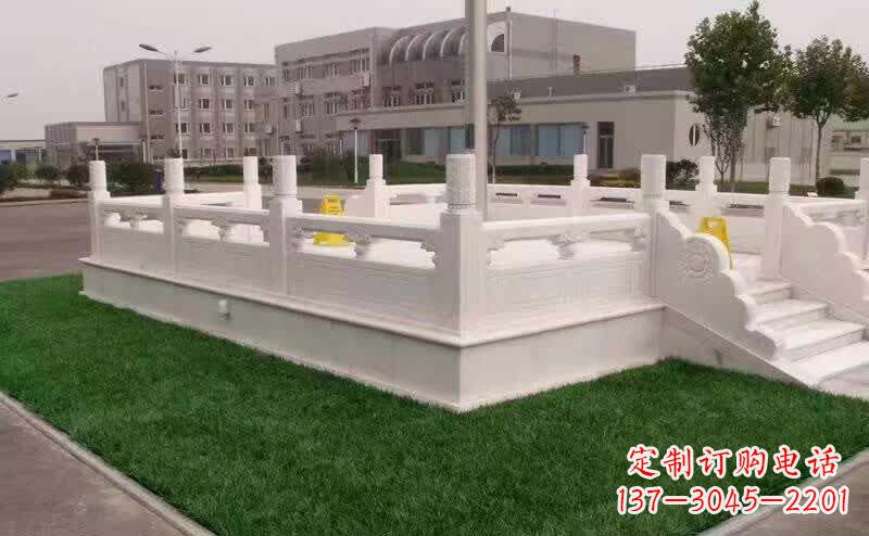信阳汉白玉升旗台雕塑1