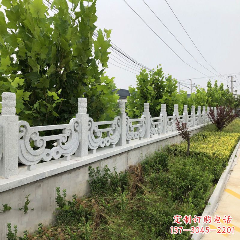 信阳汉白玉石栏杆雕塑,精雕细琢,精美无比