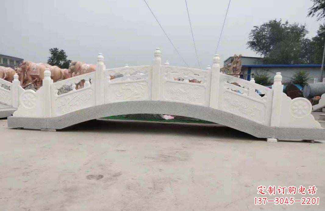 信阳汉白玉石桥雕刻,高雅与和谐的完美结合
