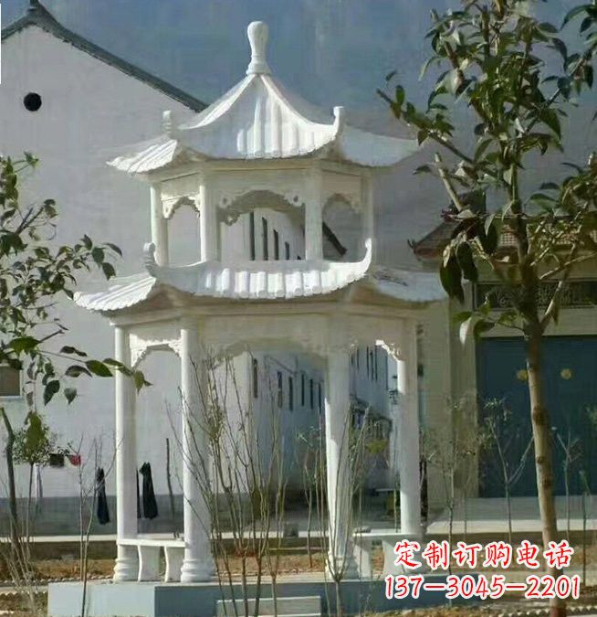信阳汉白玉凉亭雕塑,为您打造完美的艺术空间
