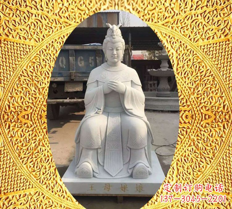 信阳中领雕塑汉白玉神像雕塑