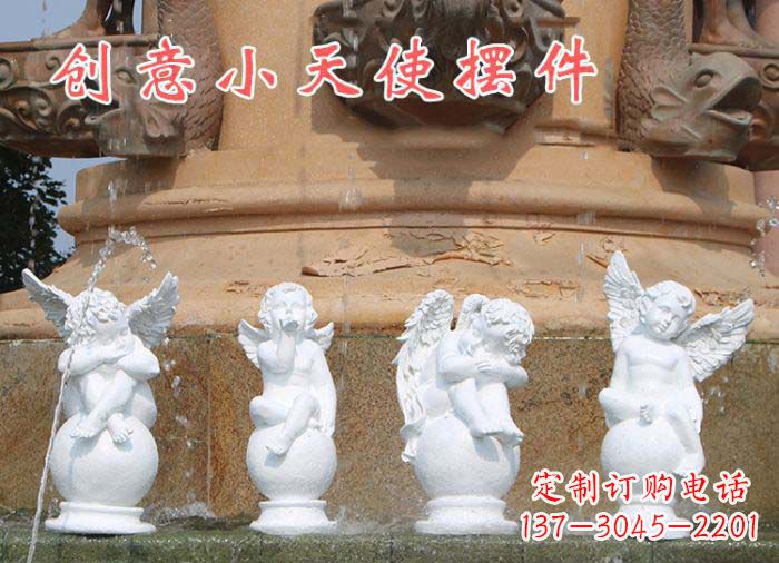 信阳中领雕塑:汉白玉小天使雕塑