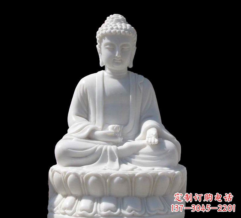 信阳高品质汉白玉如来雕塑
