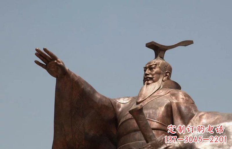 信阳汉武帝铜雕,象征古代权力的神圣艺术