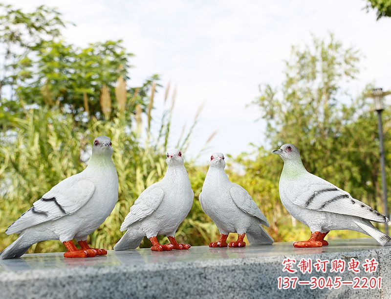 信阳中领雕塑-象征和平的标志之鸽