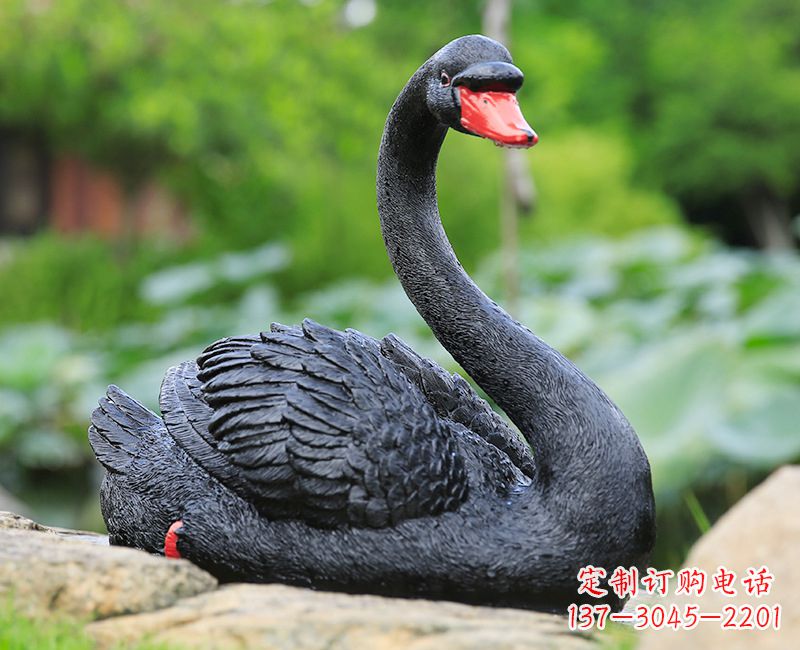 信阳精致高端的黑色天鹅雕塑