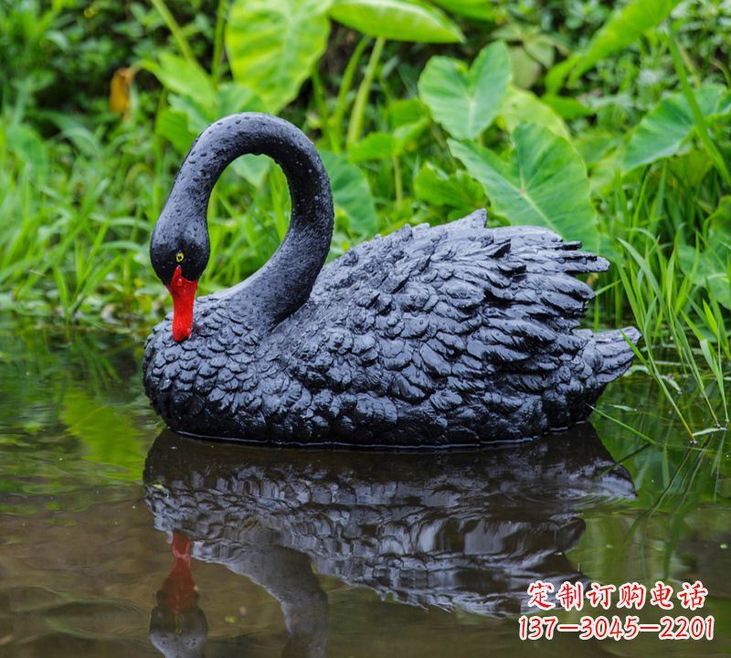 信阳优美雕塑,精致天鹅雕塑