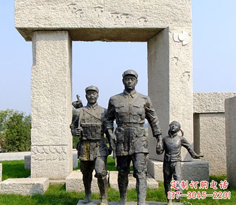 信阳红军公园雕塑,精致而独特