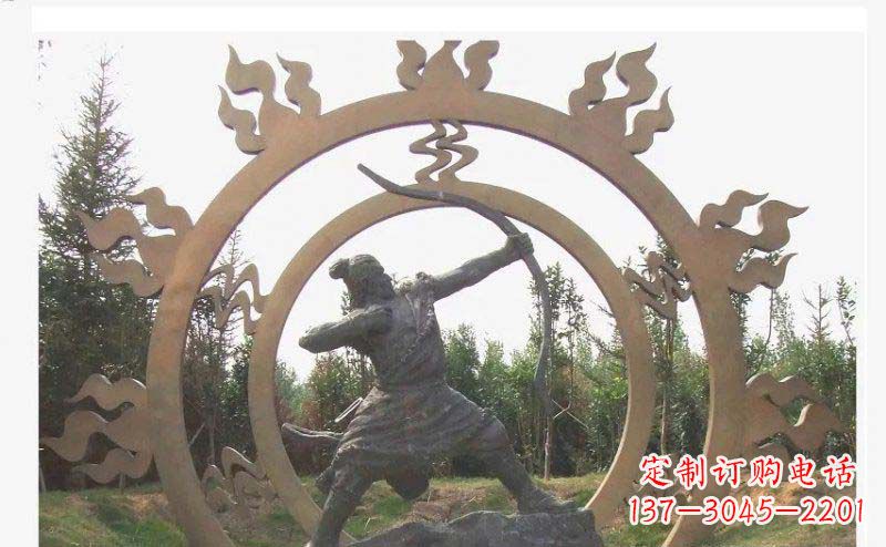 信阳专业定制后羿雕塑,完美彰显人物神韵