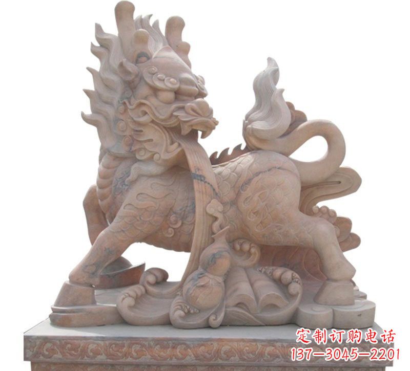 信阳魅力十足的麒麟石雕