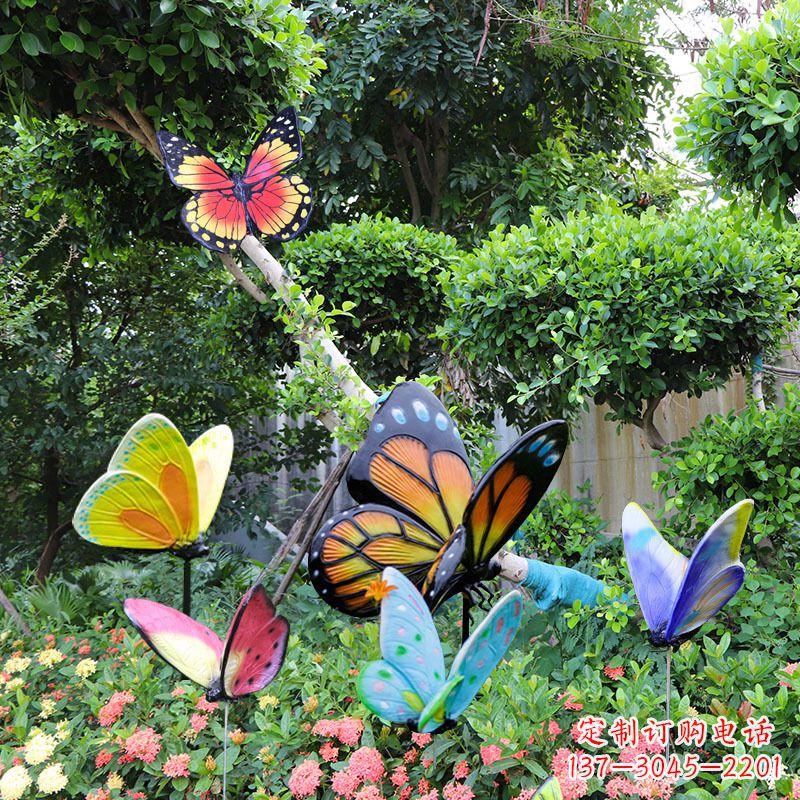 信阳蝴蝶玻璃钢仿真雕塑