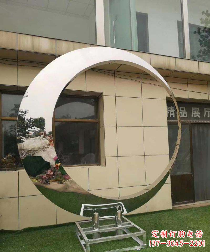 信阳完美的不锈钢圆环雕塑