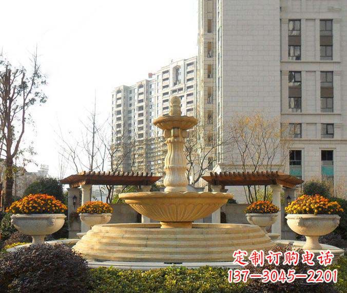 信阳多层喷泉石雕,一个非凡的视觉盛宴
