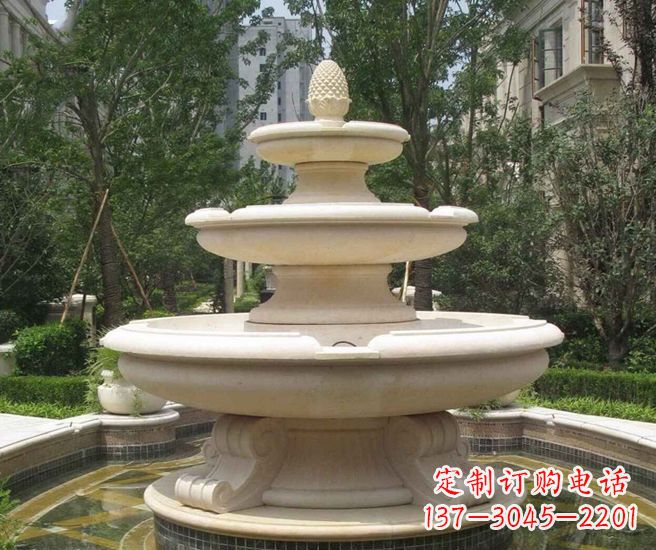 信阳丰富精美的喷泉石雕