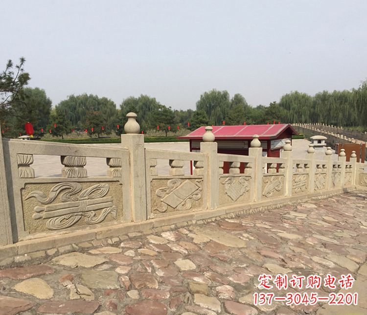 信阳护城河大理石栏板雕塑