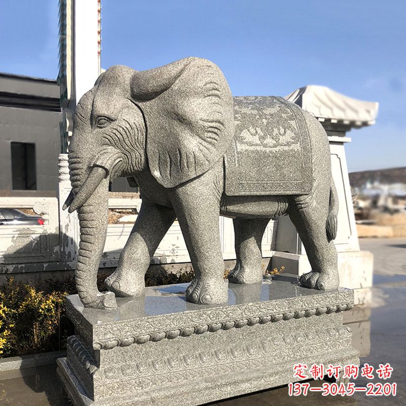 信阳花岗岩大象石雕,融合古典与现代的艺术精品